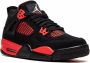 Jordan Kids Air Jordan 4 Retro “Red Thunder” sneakers Zwart - Thumbnail 1