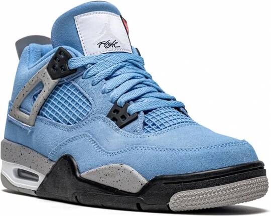 Jordan Kids Air Jordan 4 Retro "University Blue" sneakers Blauw