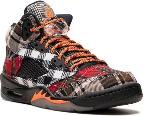 Jordan Kids Air Jordan 5 "Plaid" sneakers Zwart