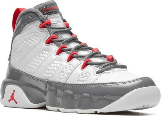 Jordan Kids "Air Jordan 9 Fire Red sneakers" Wit