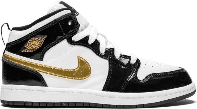 Jordan Kids Jordan 1 halfhoge SE sneakers Zwart