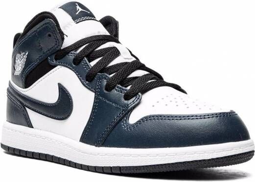 Jordan Kids "Jordan 1 Mid Armory Navy sneakers" Blauw