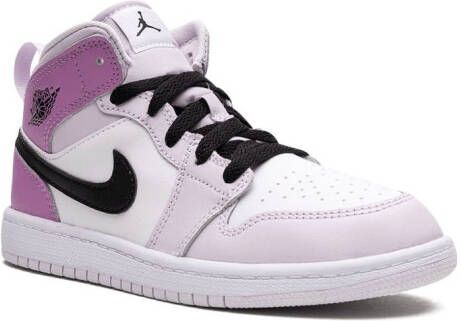 Jordan Kids "Air Jordan 1 Mid Barely Grape sneakers" Paars