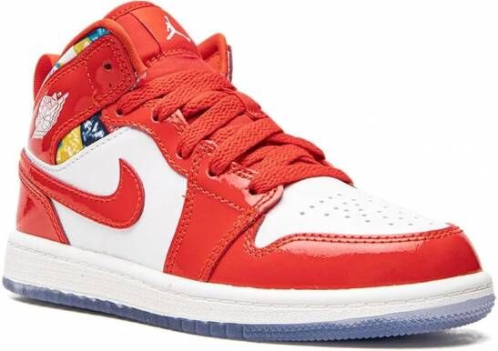 Jordan Kids Jordan 1 Mid SE sneakers Rood