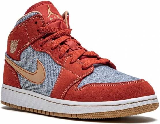 Jordan Kids Jordan 1 Mid sneakers Rood