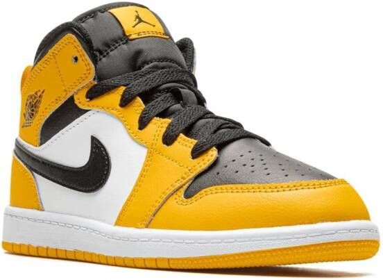 Jordan Kids Jordan 1 Mid 'Taxi' sneakers Geel