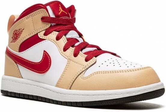 Jordan Kids Jordan 1 Mid sneakers Wit