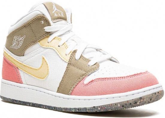 Jordan Kids Jordan 1 Mid sneakers Wit