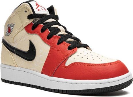 Jordan Kids "Jordan 1 Mid SS Dunk Contest '88 sneakers" Beige