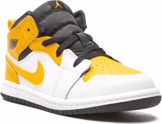 Jordan Kids Jordan 1 mid-top sneakers Geel