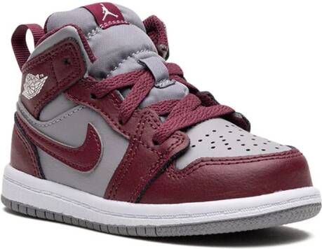 Jordan Kids Jordan 1 mid-top sneakers Rood