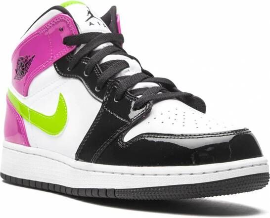 Jordan Kids Jordan 1 mid-top sneakers Wit