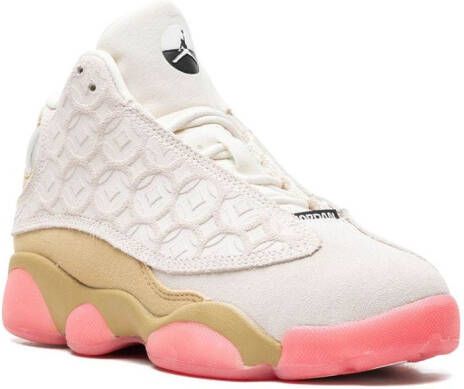 Jordan Kids Jordan 13 Retro Low suede sneakers Beige