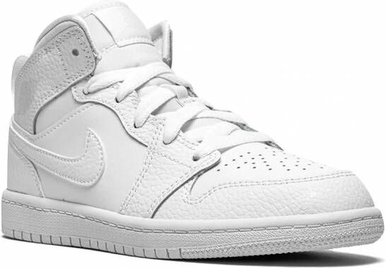 Jordan Kids Jordan 1 (PS) mid-top sneakers Wit