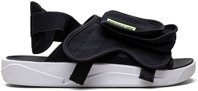 Jordan "LS Ghost Green slippers" Zwart