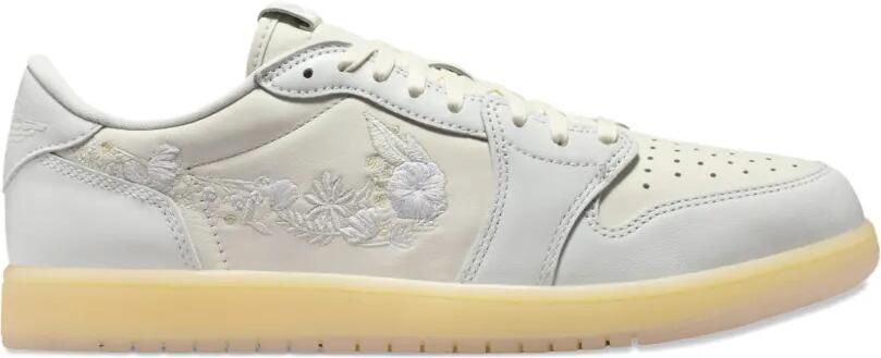 Nike Air Jordan 1 Low OG sneakers met geborduurde bloe Wit