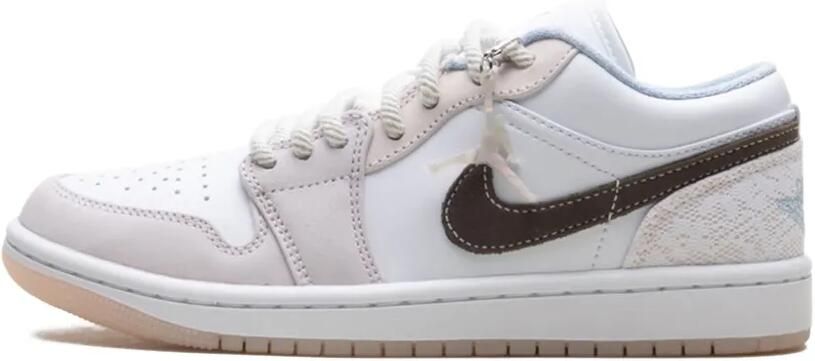 Nike Jordan 1 Low "White White Light Soft Pink Ironstone" sneakers Wit - Foto 5