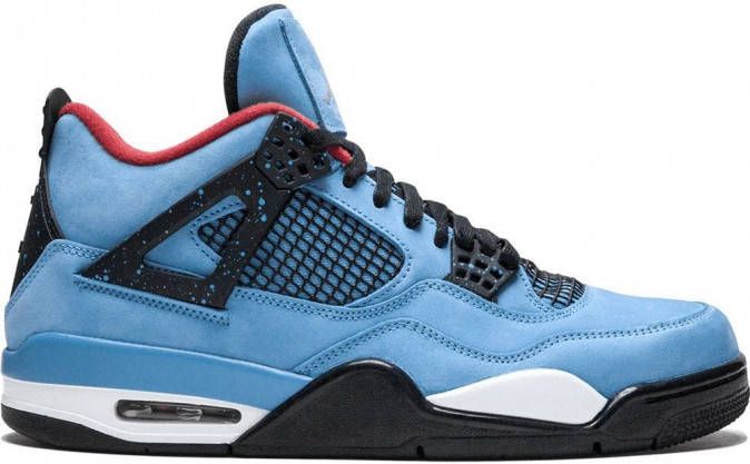 Jordan Nike x Travis Scott Air 4 Retro sneakers Blauw