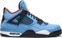 Jordan Nike x Travis Scott Air 4 Retro sneakers Blauw - Thumbnail 1