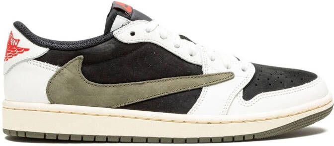 Jordan x Travis Scott Air 1 Low OG “Olive” sneakers Wit