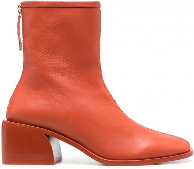 JOSEPH Enkellaarzen met hak Oranje