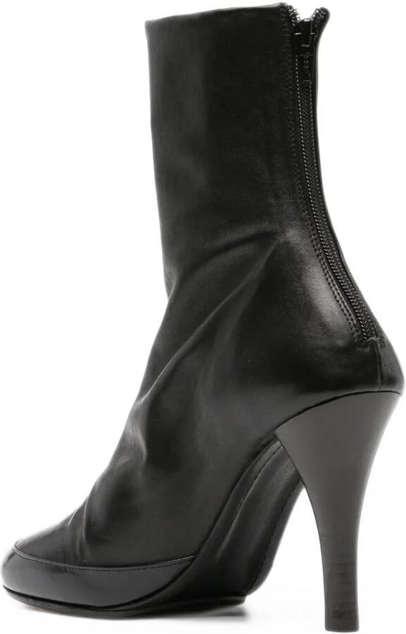 Jude Luna ankle boots black stretch and brushed leather Zwart - Foto 3