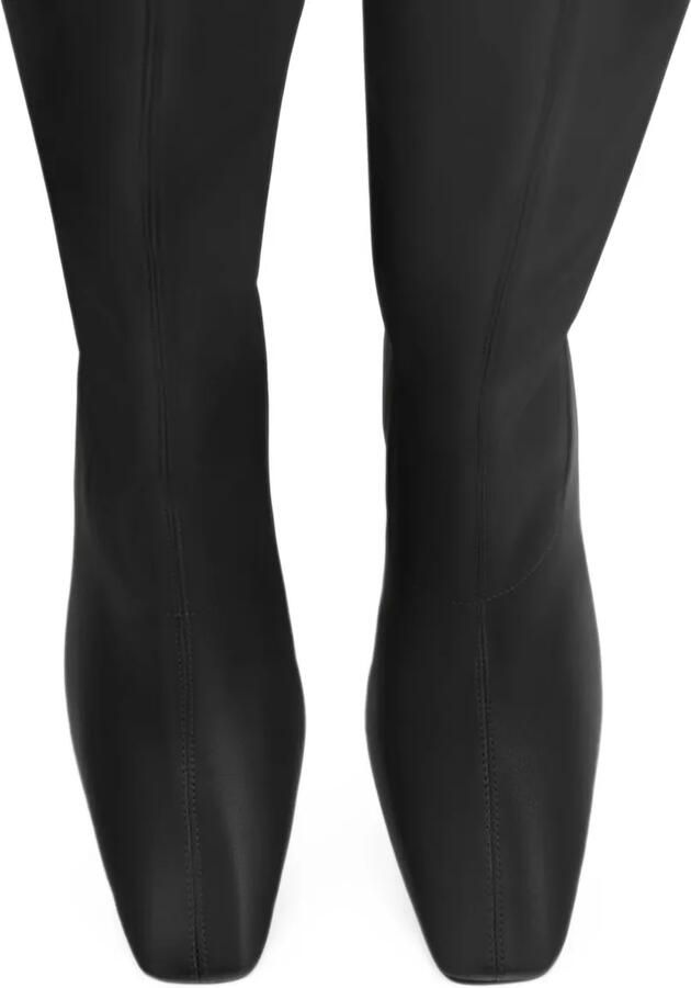 Jude Memo square-toe knee boots Zwart - Foto 2