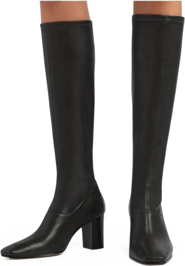 Jude Memo square-toe knee boots Zwart - Foto 3