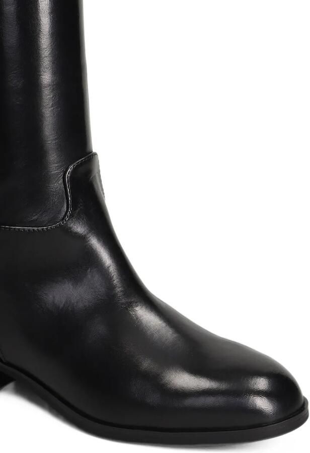 Julie Dee buckle-detail leather boots Zwart - Foto 3
