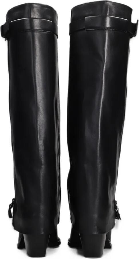Julie Dee buckled fold-over boots Zwart - Foto 5