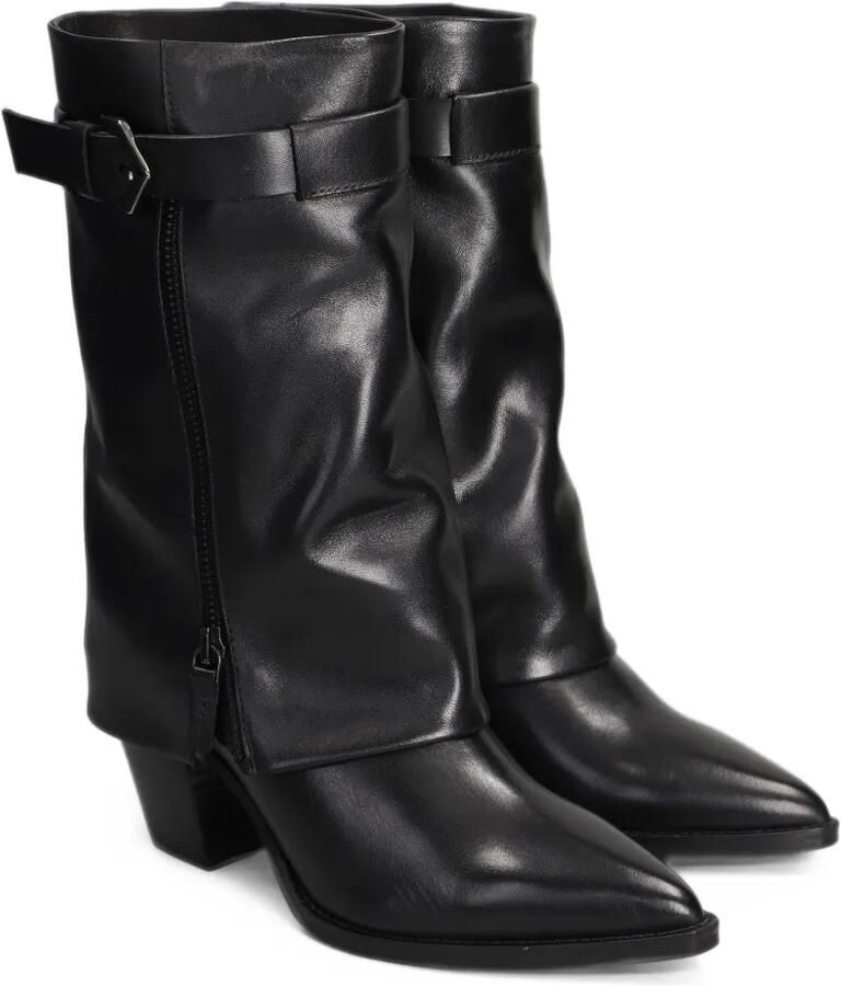 Julie Dee buckled foldover-top boots Zwart - Foto 2