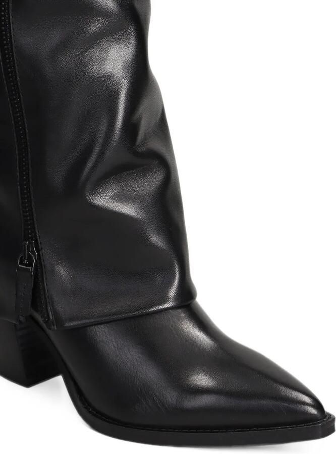Julie Dee buckled foldover-top boots Zwart - Foto 4