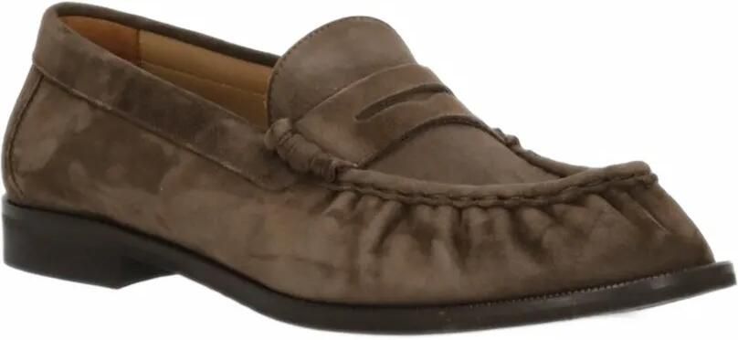 Julie Dee gathered suede loafers Bruin - Foto 4