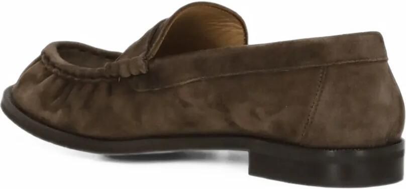 Julie Dee gathered suede loafers Bruin - Foto 3