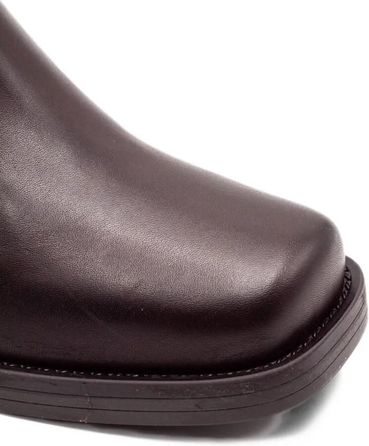 Julie Dee harness-detail square-toe boots Bruin - Foto 2