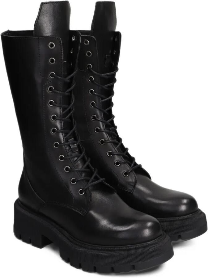 Julie Dee lace-up lug-sole boots Zwart - Foto 4