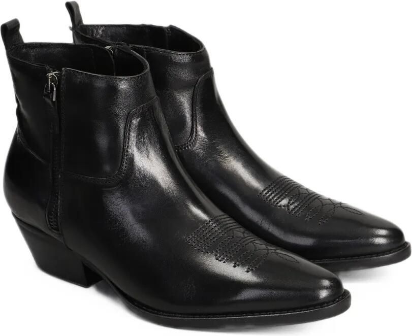 Julie Dee leather ankle boots Zwart - Foto 4