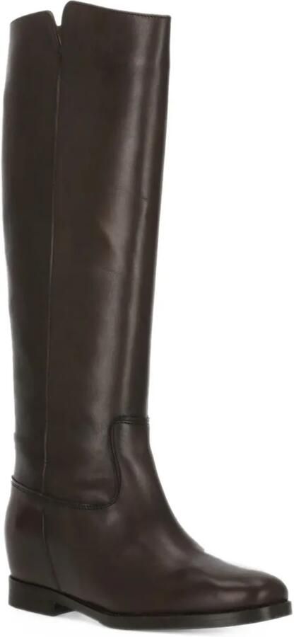 Julie Dee leather knee-high boots Bruin - Foto 3