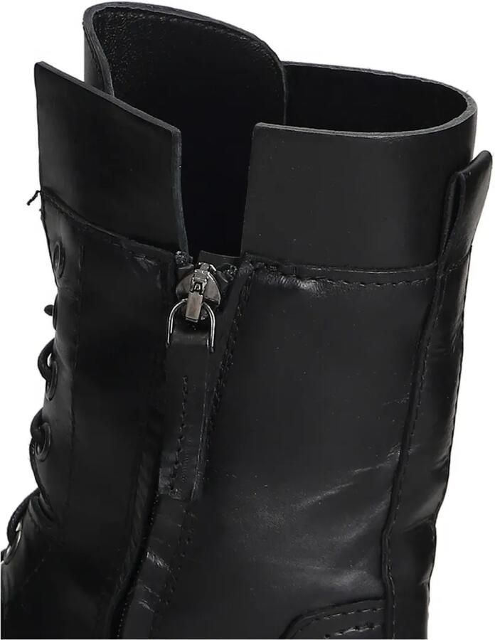 Julie Dee Leren combat boots Zwart - Foto 3