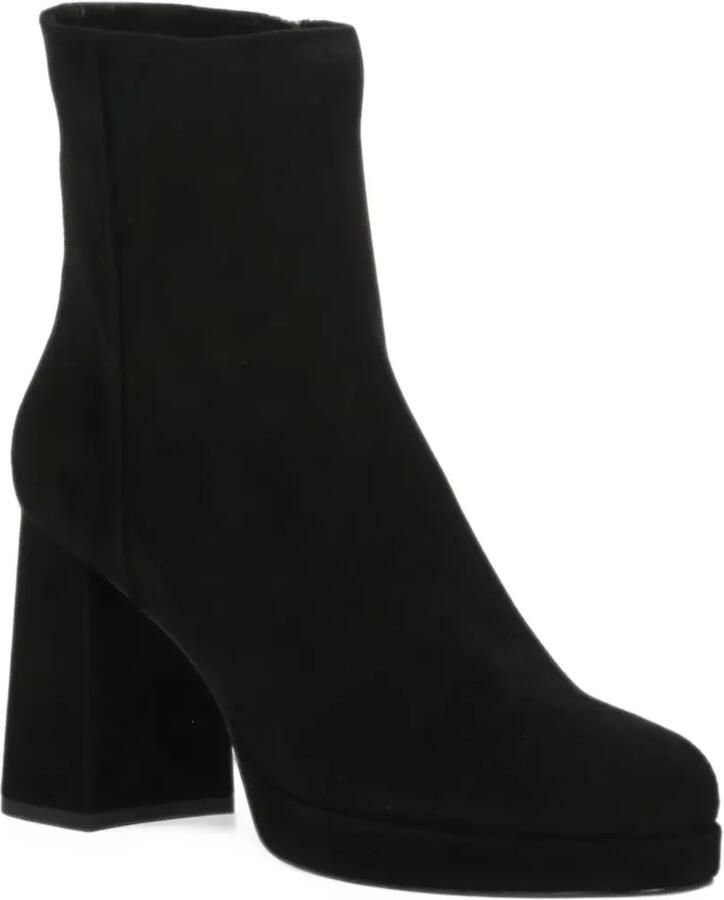 Julie Dee platform suede ankle boots Zwart - Foto 2