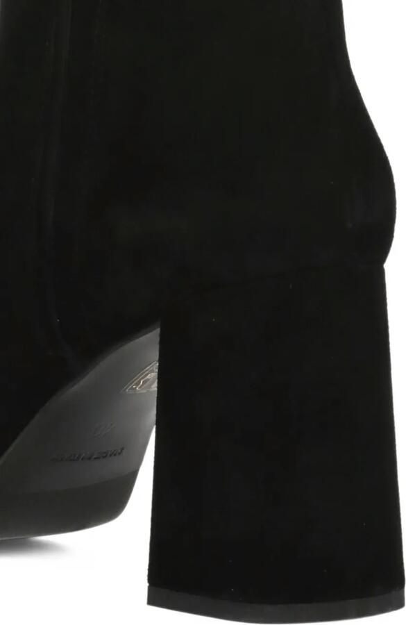 Julie Dee platform suede ankle boots Zwart - Foto 4