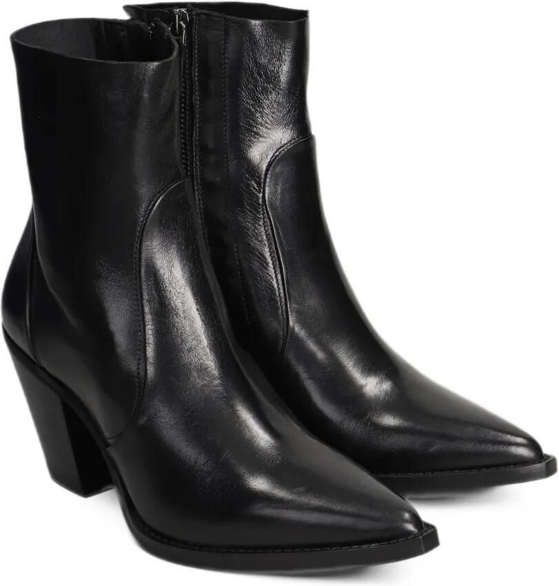 Julie Dee pointed-toe leather boots Zwart - Foto 2