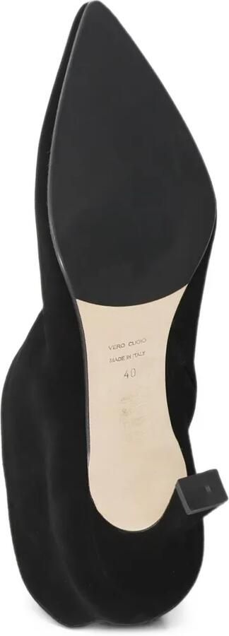 Julie Dee pointed-toe suede ankle boots Zwart - Foto 4