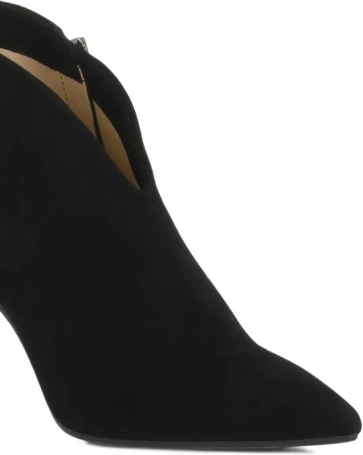 Julie Dee pointed-toe suede ankle boots Zwart - Foto 3