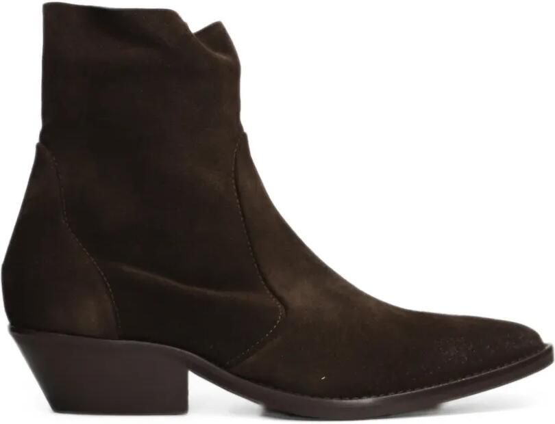Julie Dee pointed-toe suede boots Bruin