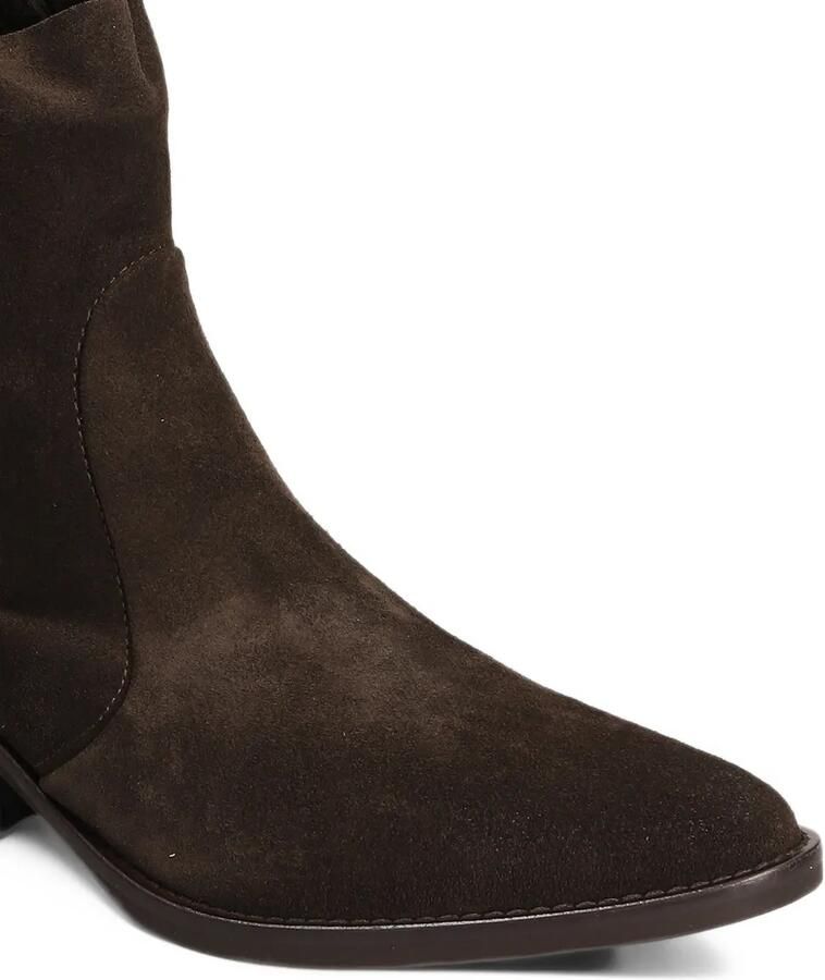 Julie Dee pointed-toe suede boots Bruin - Foto 3