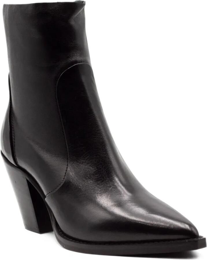 Julie Dee pointed-toe Texan ankle boots Zwart - Foto 3