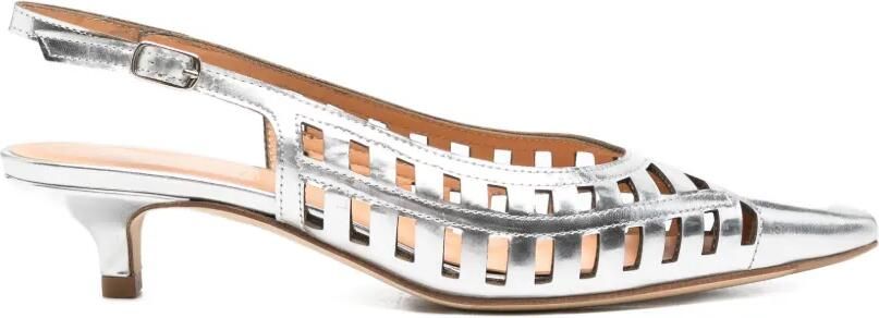 Julie Dee Pumps met uitgesneden details Zilver