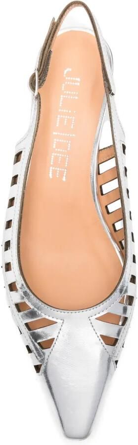 Julie Dee Pumps met uitgesneden details Zilver - Foto 4