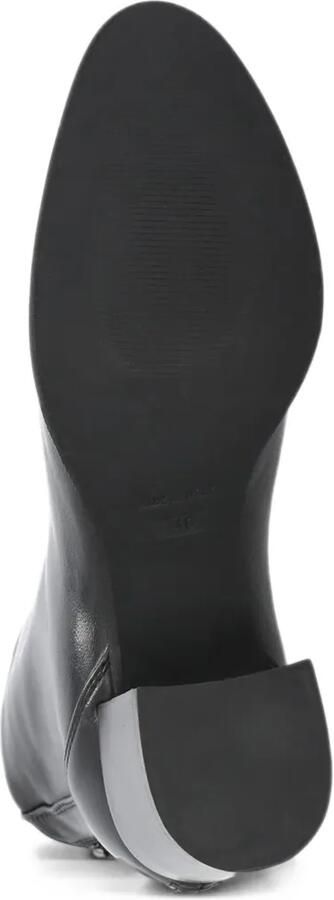 Julie Dee rear-zip leather ankle boots Zwart - Foto 4